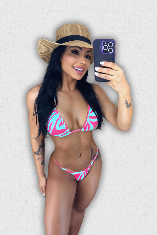 Biquíni Virginia Rosa e Azul